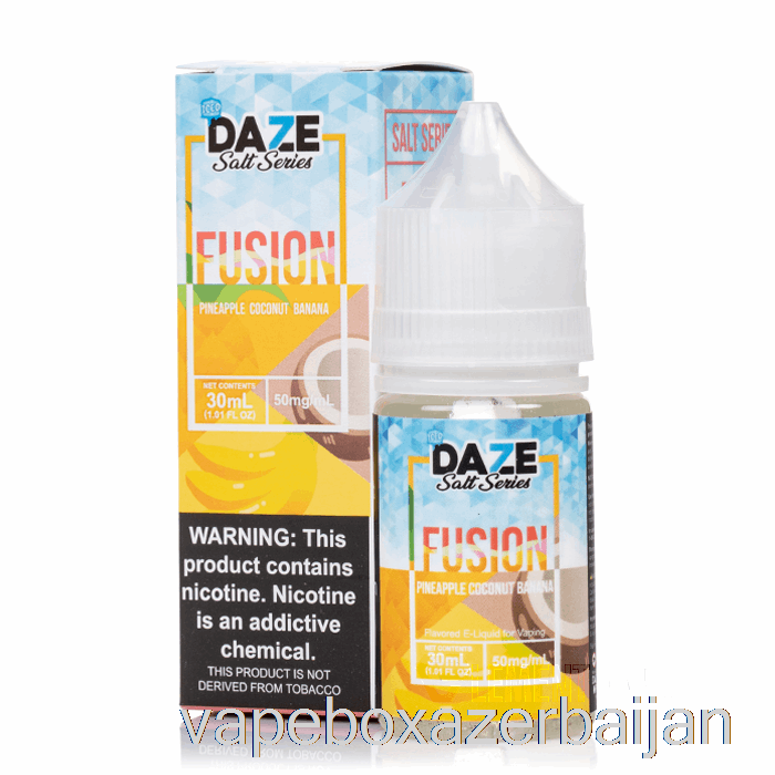 Vape Smoke ICED Pineapple Coconut Banana - 7 Daze Fusion Salt - 30mL 50mg